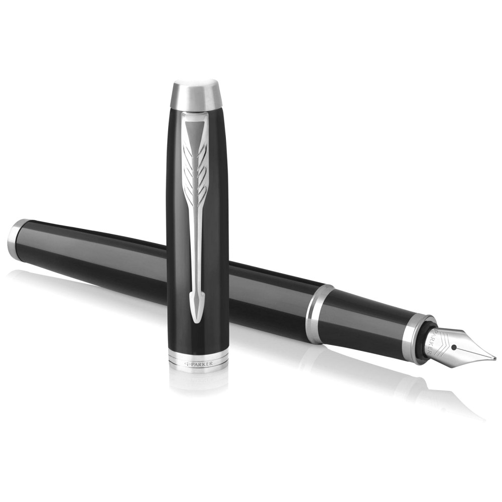 Набор Parker 2020: ручка перьевая Parker IM Core F321, Black CT (Перо M) + чехол для ручки